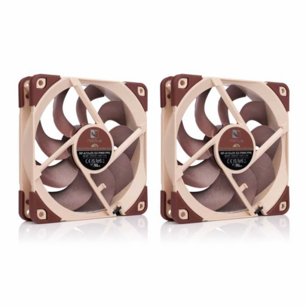 Noctua NF-A12x25 G2 PWM Sx2-PP Sada dvou ventilátorů do PC