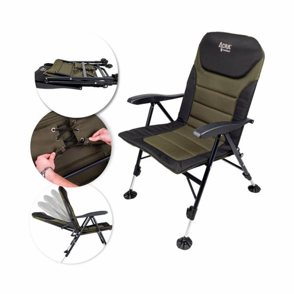 Židle Acra Outdoor Comfort s nastavitelnou tuhostí sedáku