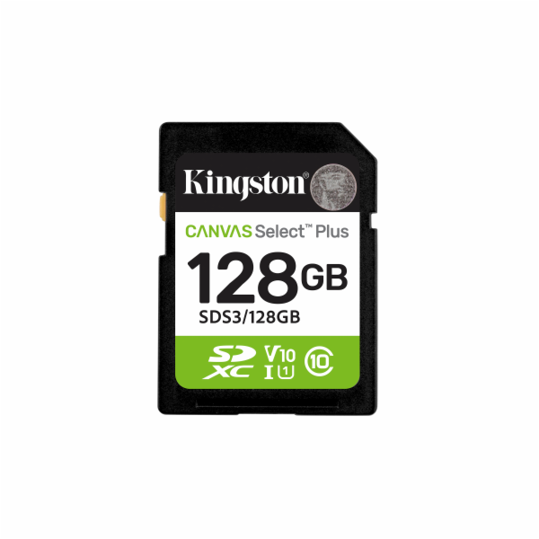 Kingston Technology Canvas Select Plus Gen3 128 GB SD UHS...