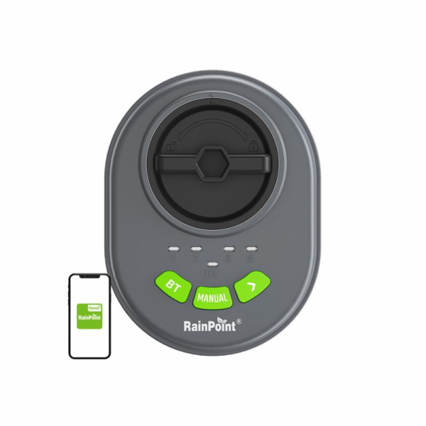 RainPoint 4-zónový regulátor zavlažování s aplikací, Blue...