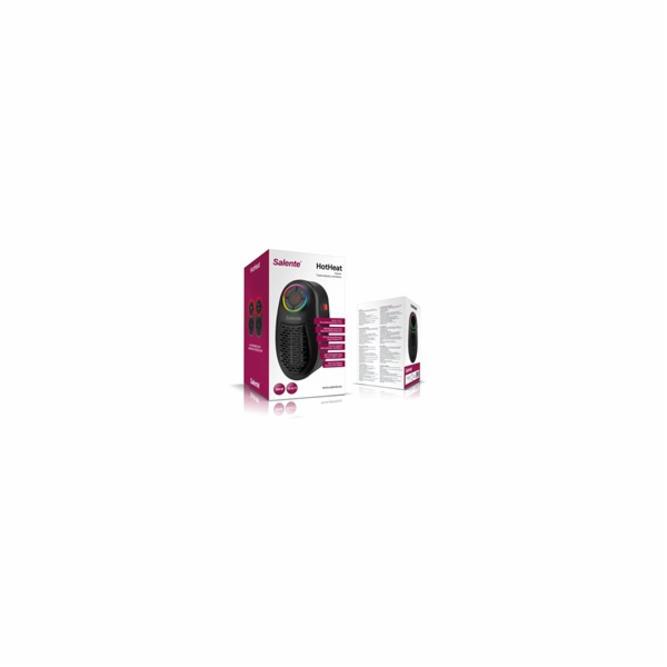 Salente HotHeat, teplovzdušný mini ventilátor, 500 W, černý