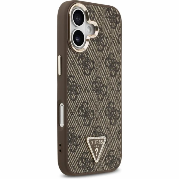 Guess PU Leather 4G Strass Triangle Logo Gold Frame MagSa...