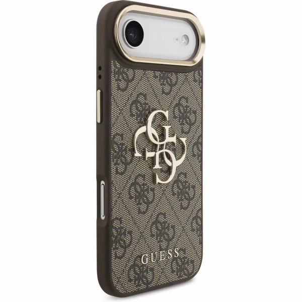 Guess PU Leather 4G Metal Logo Gold Frame kryt iPhone Air...