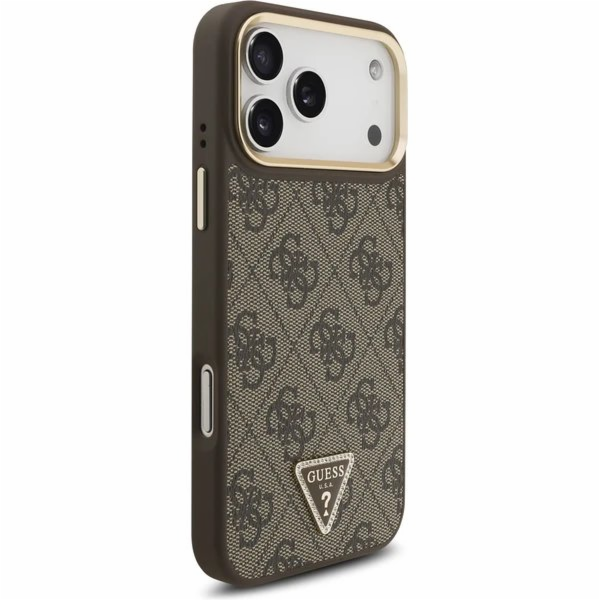Guess PU Leather 4G Strass Triangle Logo Gold Frame MagSa...