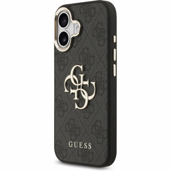 Guess PU Leather 4G Metal Logo Gold Frame kryt iPhone 17 ...