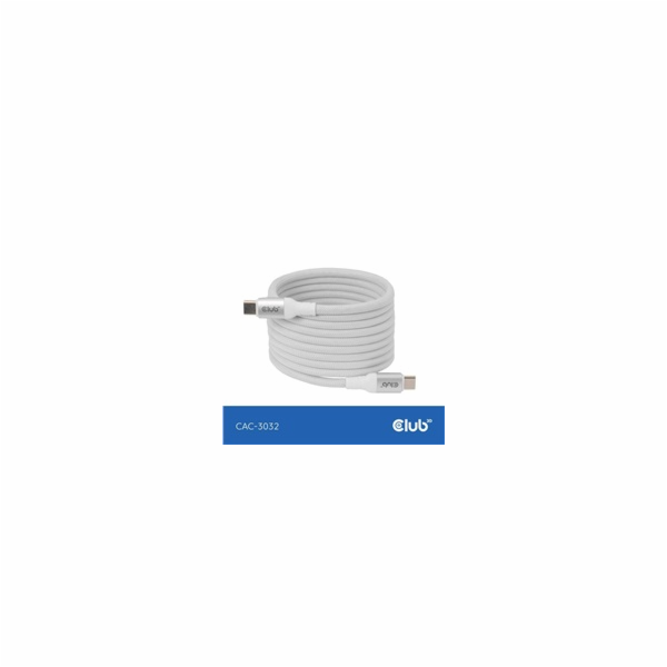 Club3D Kabel magnetický USB-C, 240W PD3.1, 480 Mbps, 2m, ...
