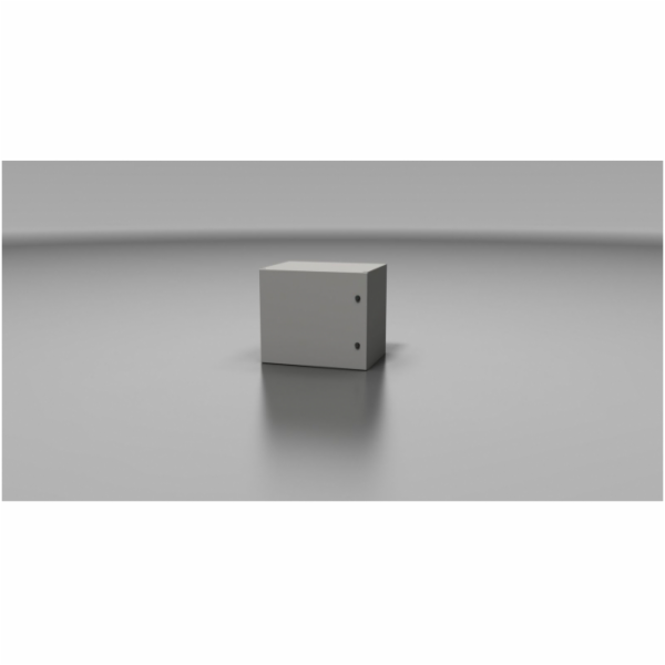 Rack Typ 3-8U/400 plechové dveře, šedý, IP66