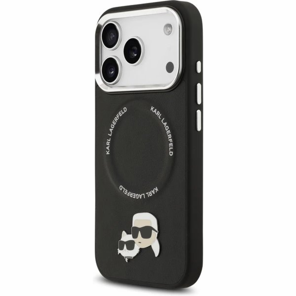 Karl Lagerfeld PU Karl and Choupette Heads Pins MagSafe k...