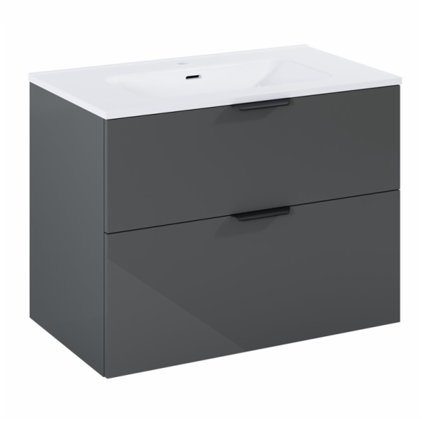 SKŘÍŇKA S UMYVADLEM EKOLINE 80 ANTRACIT