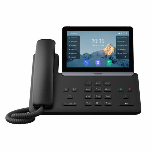 Yealink SIP-T88W SIP telefon, PoE, 7"bar. LCD, GigE, 16 S...