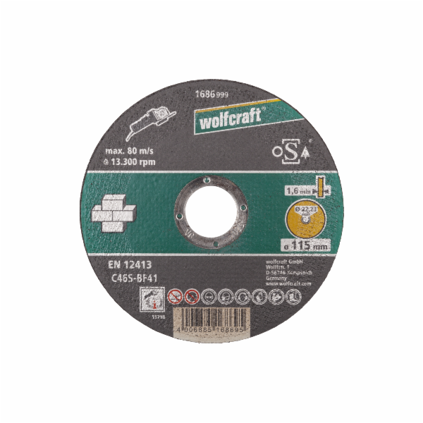 Řezací kotouč na kámen, jemné řezání, pr.115 mm 1686999