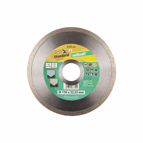 Diamantový řezací kotouč Standard Ceramic, pr.110mm, m.dí...