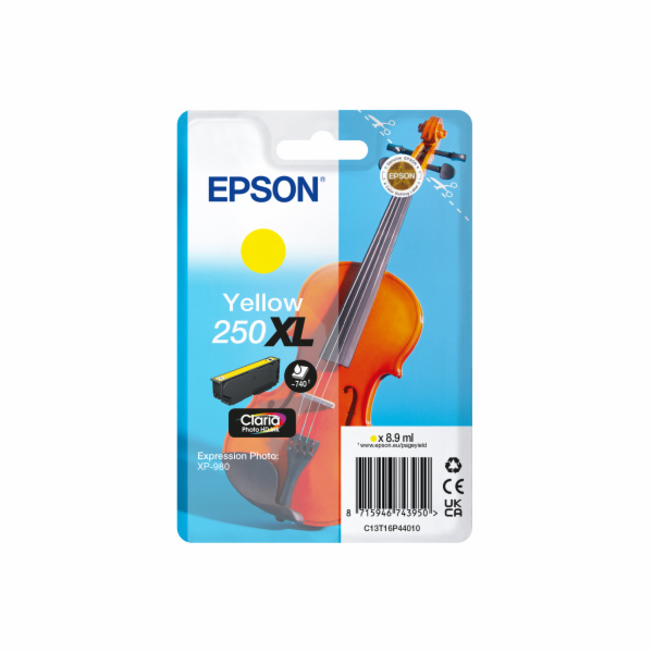 Epson 250XL - 8.9 ml - XL - žlutá - originální - blistr -...