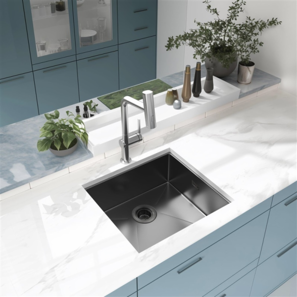 DOMOLETTI KUCHYŇSKÁ BATERIE S VYTAHUJÍCÍ HLAVICÍ Z NEREZO...