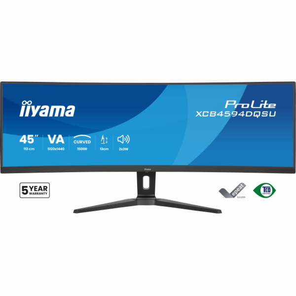 iiyama ProLite/XCB4594DQSU-B1/44,5"/VA/DQHD/75Hz/2ms/Čern...