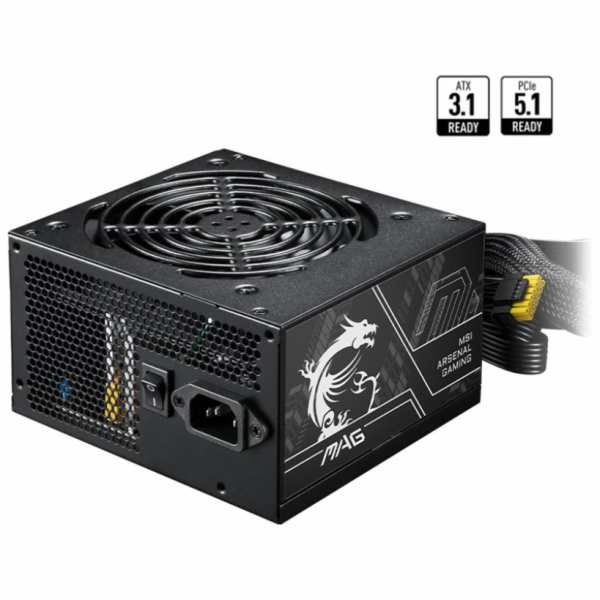 MSI zdroj MAG A750BN PCIE5 II/ 750W/ ATX/ akt. PFC/ 5 let...