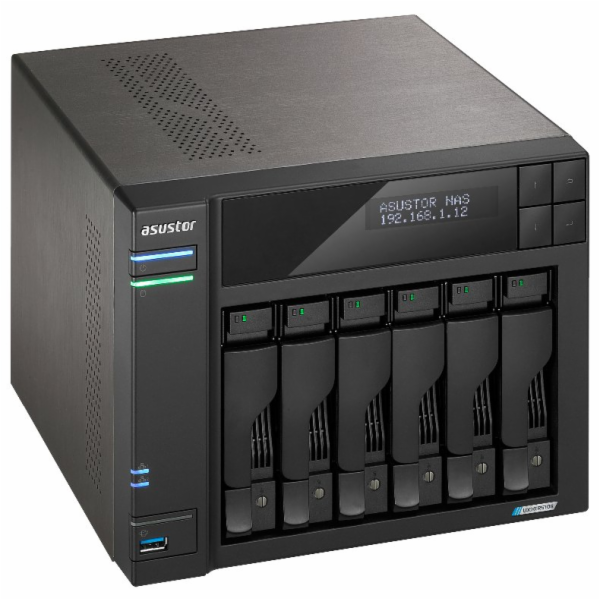 Asustor NAS AS6706T v2 / 6x 2,5"/3,5" SATA III/ Celeron N...