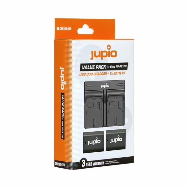 Set Jupio 2x baterie NP-FZ100 - 2040 mAh + nabíječka duál...