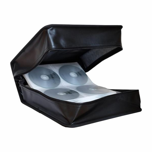 Pouzdro na 500 CD/DVD , zapínací, černé 