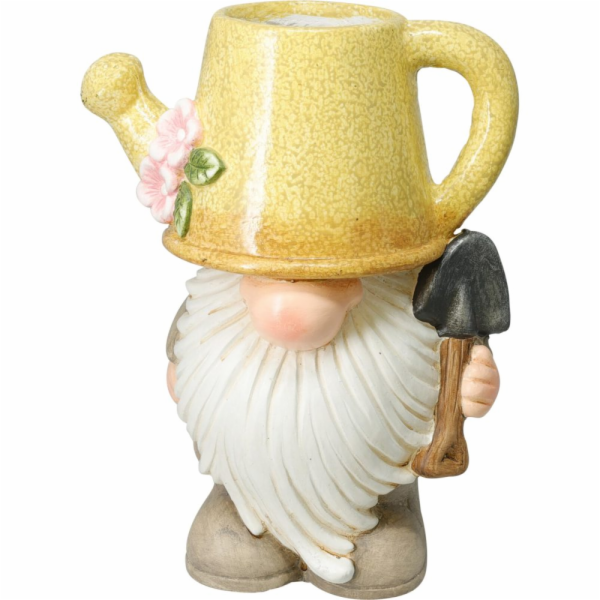 Zahradní dekorace květináč trpaslík 23 x 15 x 32 cm žlutá...