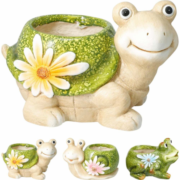 Zahradní dekorace květináč dekorativní 21 cm šnek KO-0952...