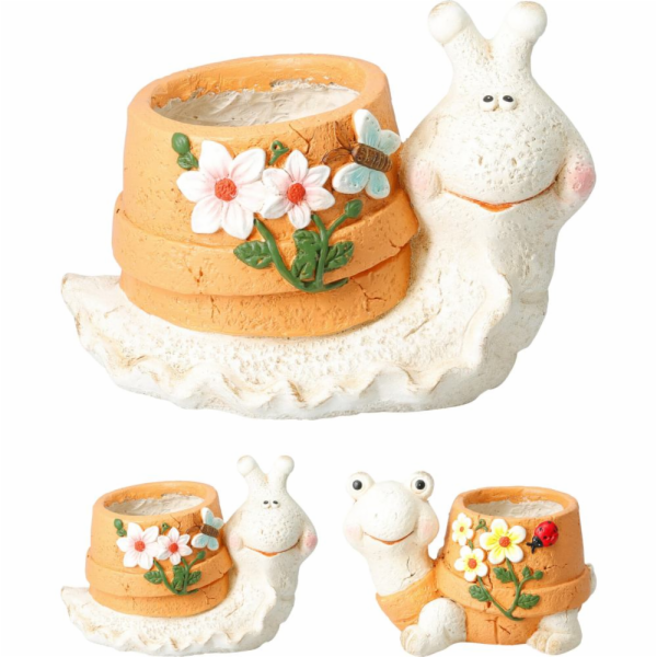 Zahradní dekorace květináč dekorativní šnek 21 cm KO-0952...