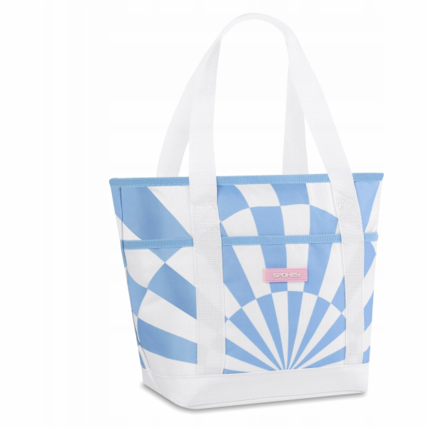 SPOKEY Chladicí taška , modrobílá, 39 x 27 cm, 12 l