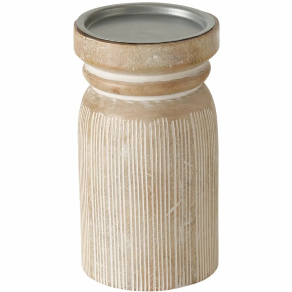 Svícen Boltze Jylling, 18 cm x 10 cm, světle hnědý