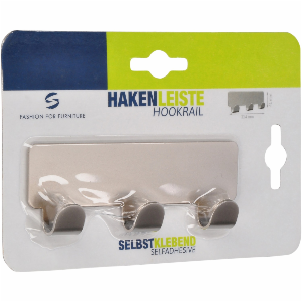 Háčkovací pásek Siro 2178, kovový, niklová barva, matný, ...