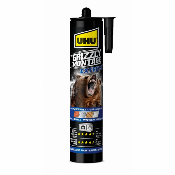 Cartridge UHU Grizzly Montage Extreme White 435g