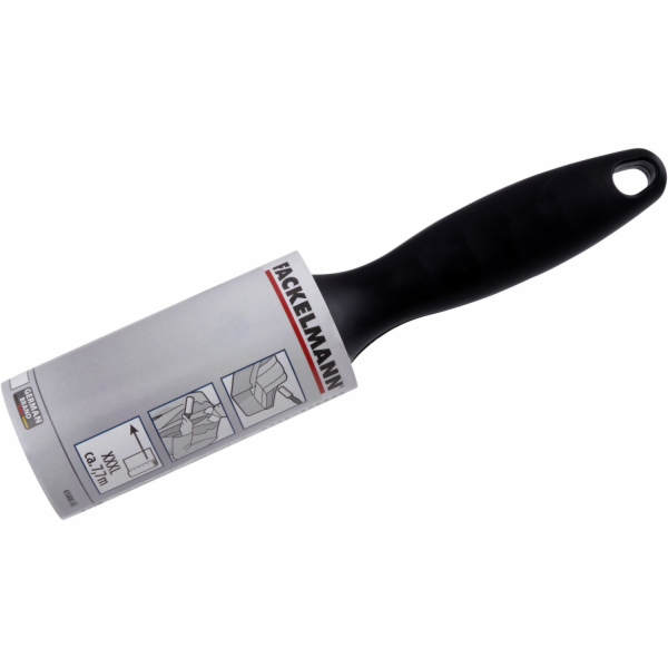 Fackelmann X-Strong váleček na žmolky, 7,7 m listů, černý