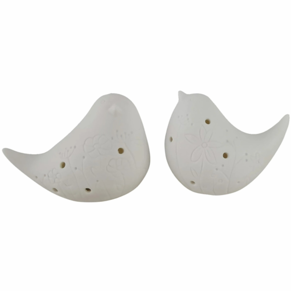 Dekorativní figurka ptáka Boltze, různé barvy, bílá