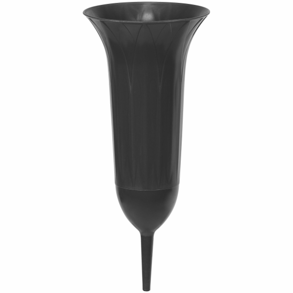 Váza Geli na hrob cca 26 cm antracitová