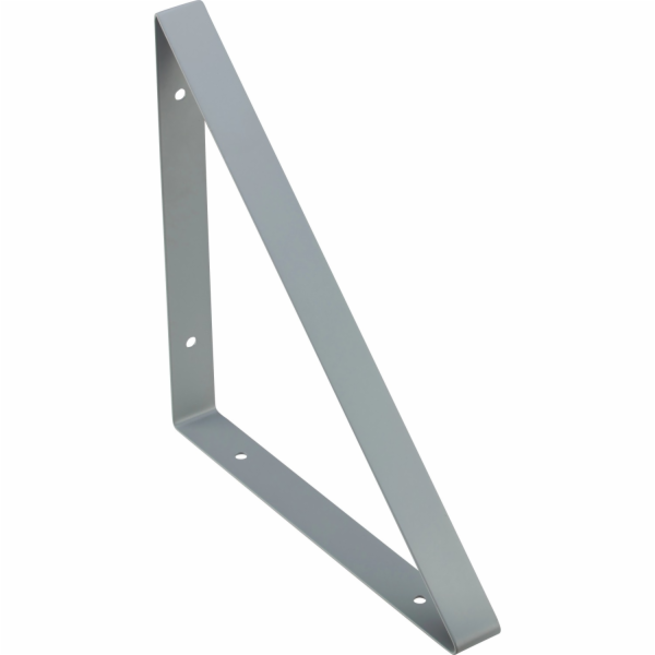 Trojúhelníková konzola 27,2 cm x 27,2 cm hliníkově šedá