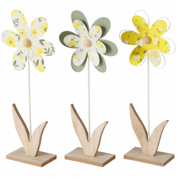 Boltze Dekorativní stojan na květiny, 3 kusy, různé barvy
