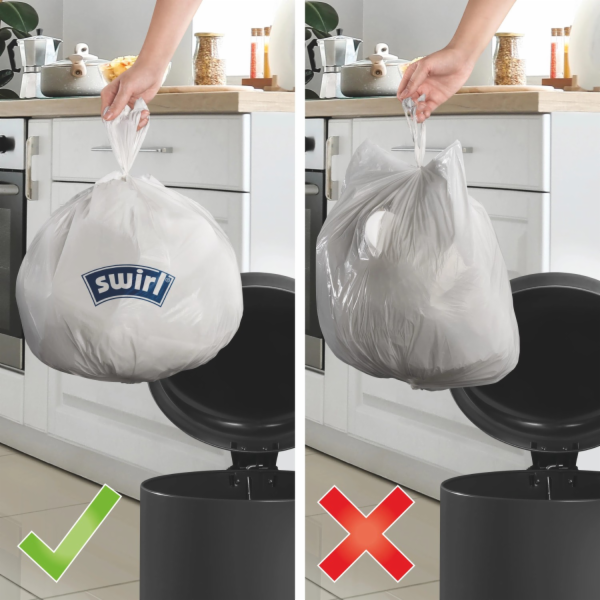 Pytle na odpadky Swirl® s rukojetí 20 l, 20 kusů