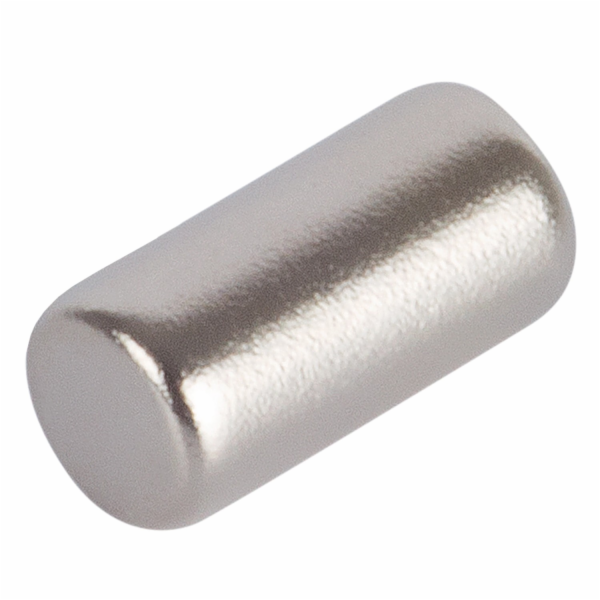Neodymový magnetický válec Fix-o-moll, 4 mm x 8 mm, stříbrný