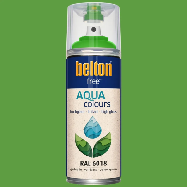 Barevná barva Belton Free AQUAcolours RAL 6018 žlutozelen...