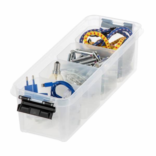 Úložný box SmartStore Classic s víkem a 4 vložkami 3,5 l