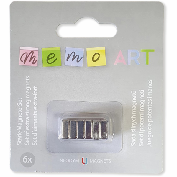 Magnet Memo-Art 6 kusů, čtvercový
