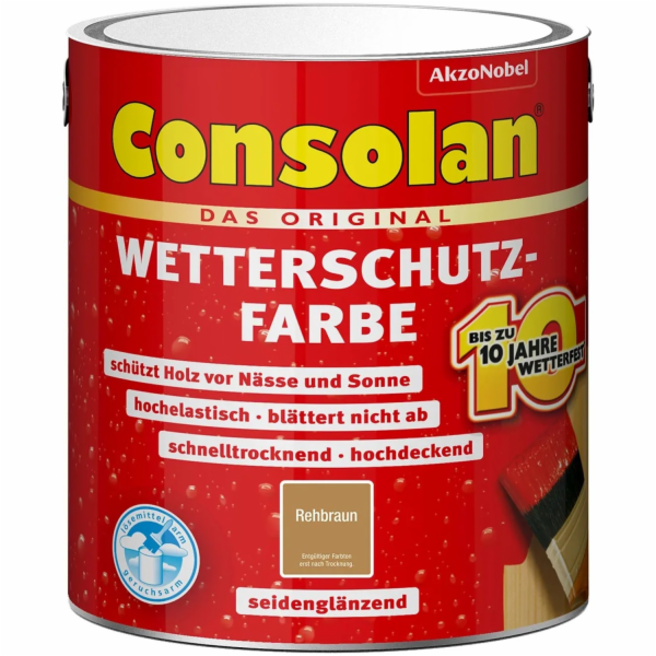 Consolan Povětrnostně odolná barva světle šedá hedvábně l...