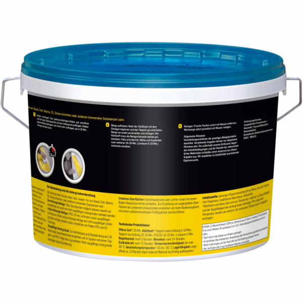 Lepidlo Pattex na koberce a PVC univerzální, kbelík 6,5 kg