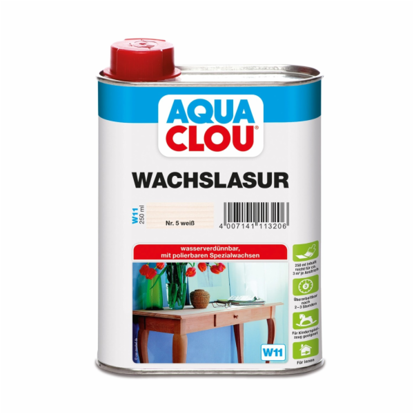 Vosková glazura Aqua Clou bílá 250 ml