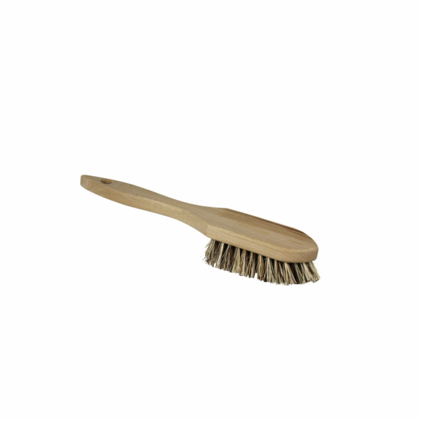 LUX-TOOLS Kartáč s rukojetí 26 cm, štětiny ze dřeva, špičatý