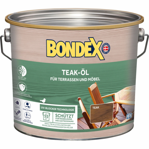 Teakový olej Bondex 2,5 l