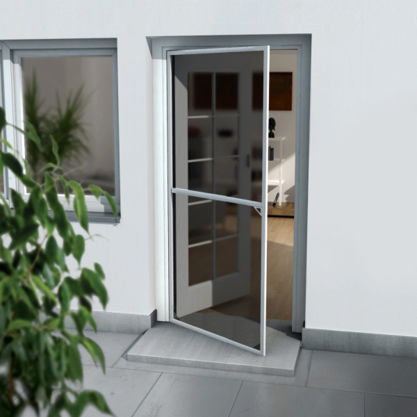 Teleskopická síť proti hmyzu, rám dveří 100 cm x 210 cm, ...