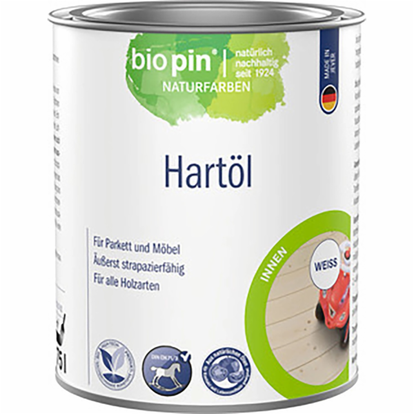 Biopin Tvrdý olej Bílý Saténový lesk 750 ml