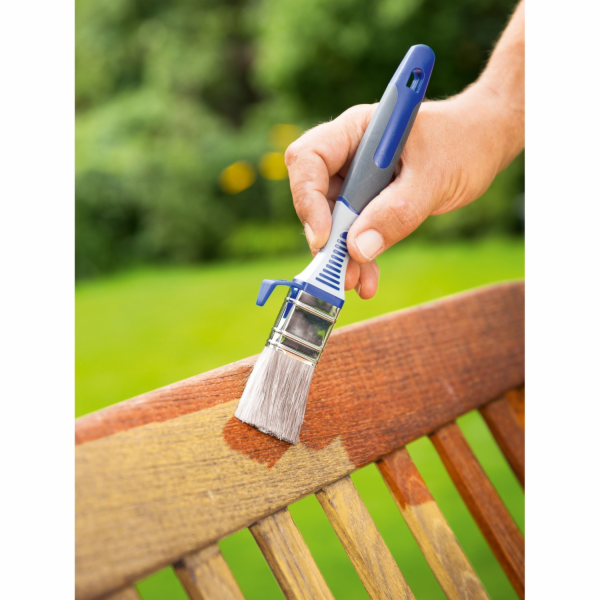 LUX-TOOLS Plochý štětec na lak 40 mm s nádržkou