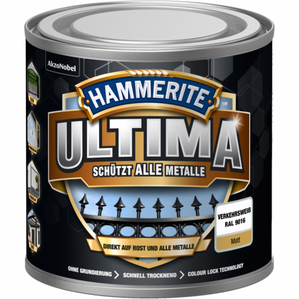 Hammerite Ultima Premium ochranná barva na kov, matná, do...