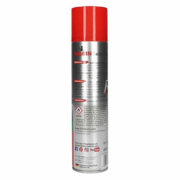 Nigrin Cockpit Sprej Neutral 400 ml